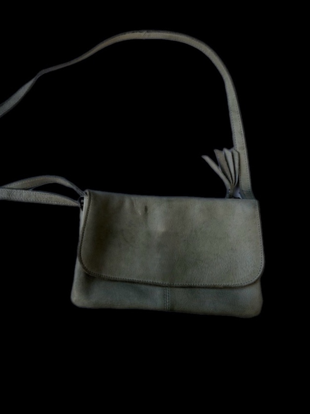 Latico Leathers Small Leather Flap Crossbody Bag – Sage Green